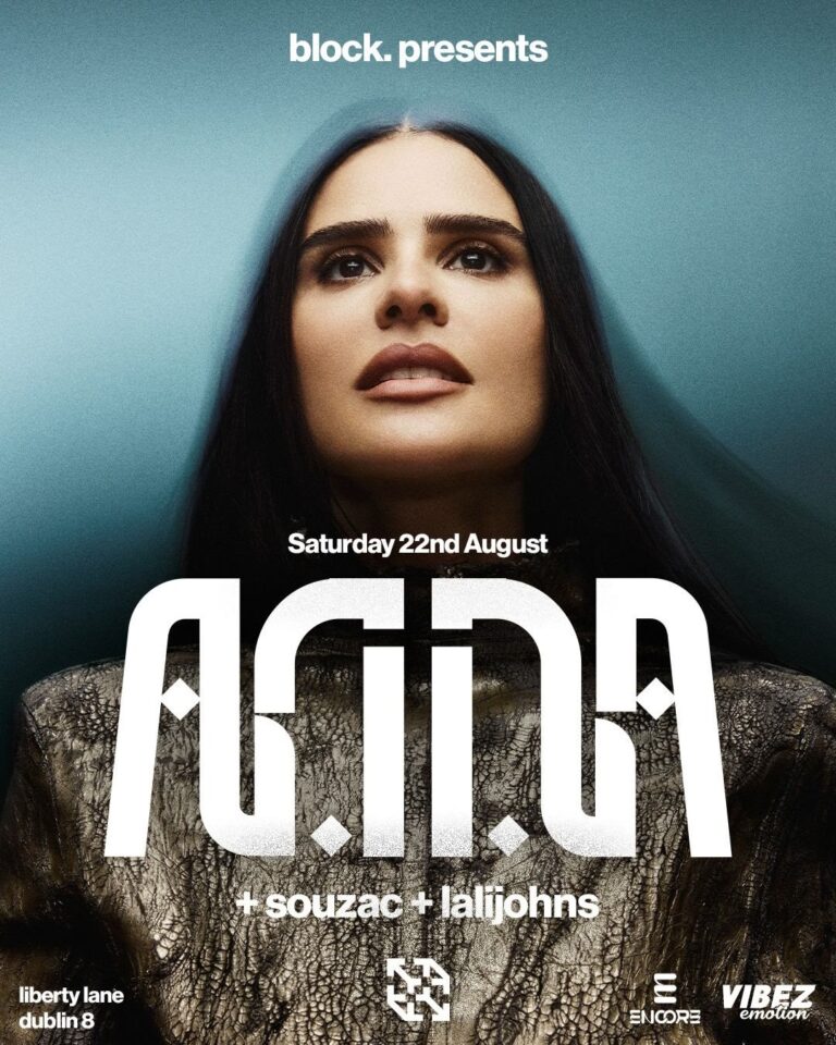 Flyer for ANNA at block., Liberty Lane, Dublin 8, Saturday 22 August 2026, with Encore and Vibez Emotion