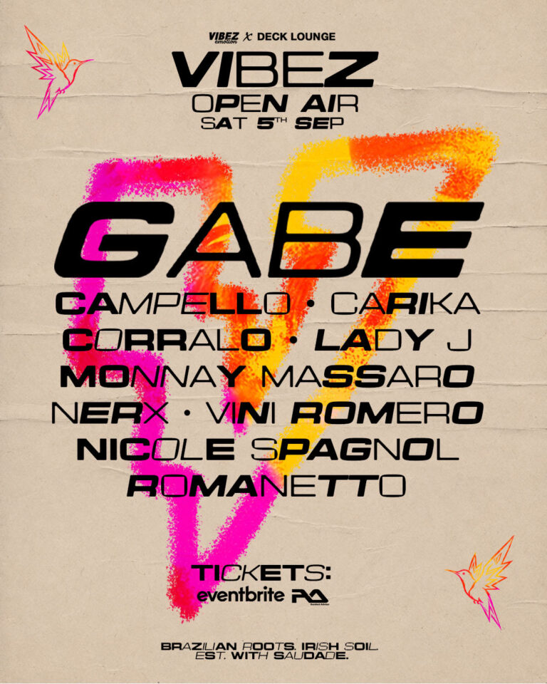 Flyer for Vibez Open Air with GABE, 5 September 2026, Vibez Emotion and Deck Lounge